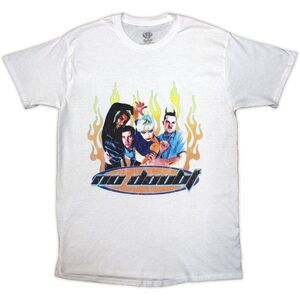 No Doubt Unisex Adult Flames T-Shirt / White